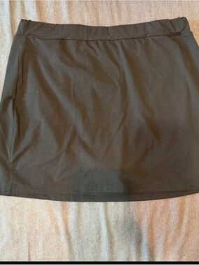Classic Black Women's Mini Skirt w/ shorts under